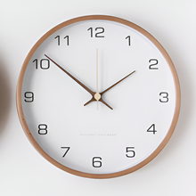 Tyst Väggklocka i Trä – Orbs Design Ø25 cm, Modern & Snygg Väggklocka