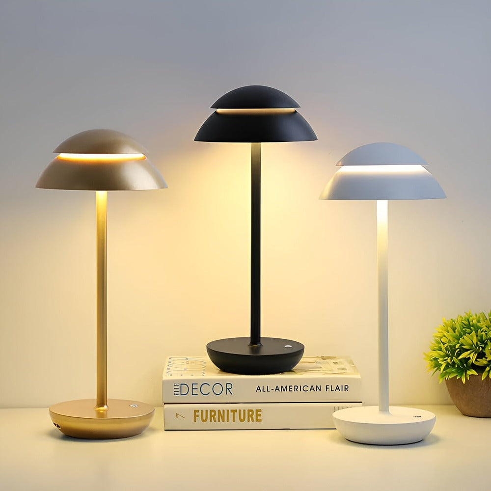 UmbraGlow LED Bordslampa – Retrodesign & Bärbar