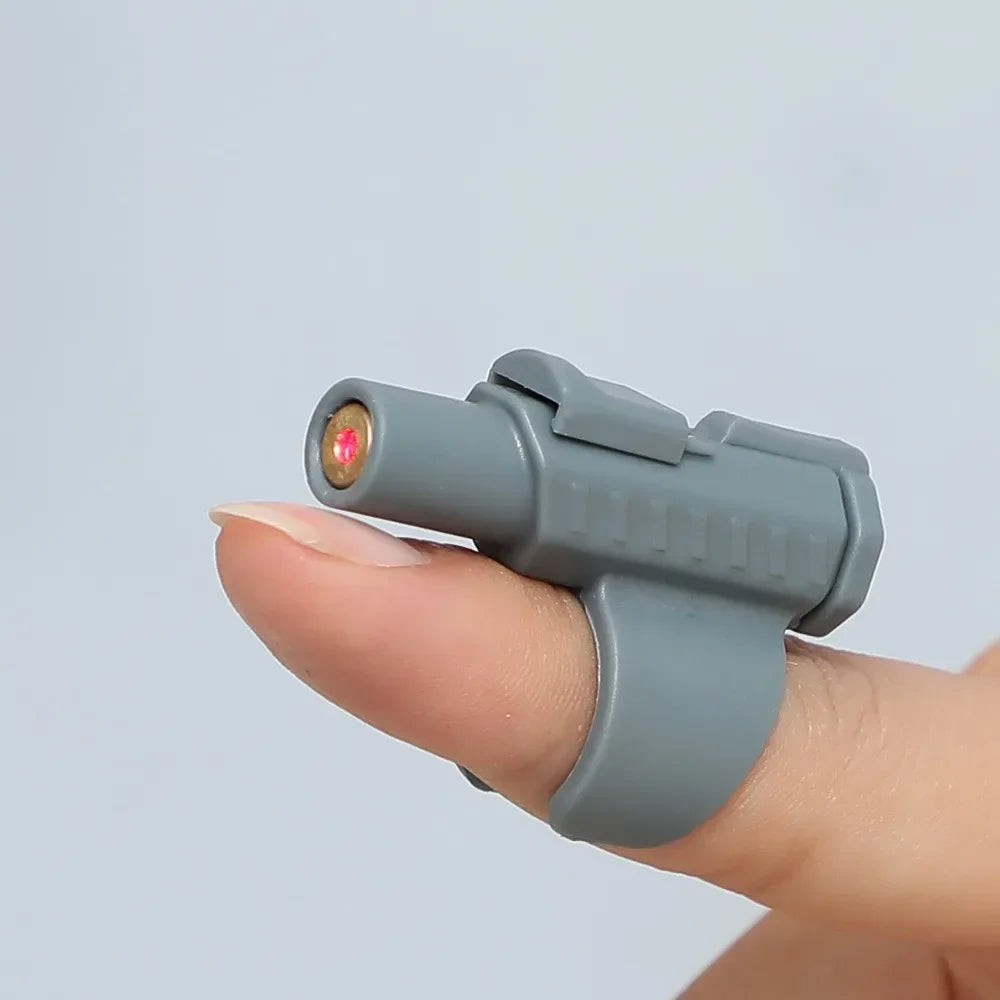 Fingermonterad laserleksak för katt