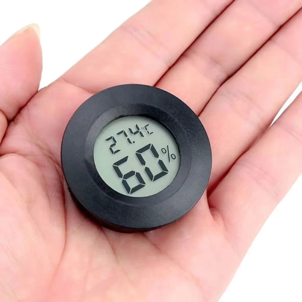 Digital Termometer och Hygrometer för Terrarium – Batteridriven Mätare för Reptiler