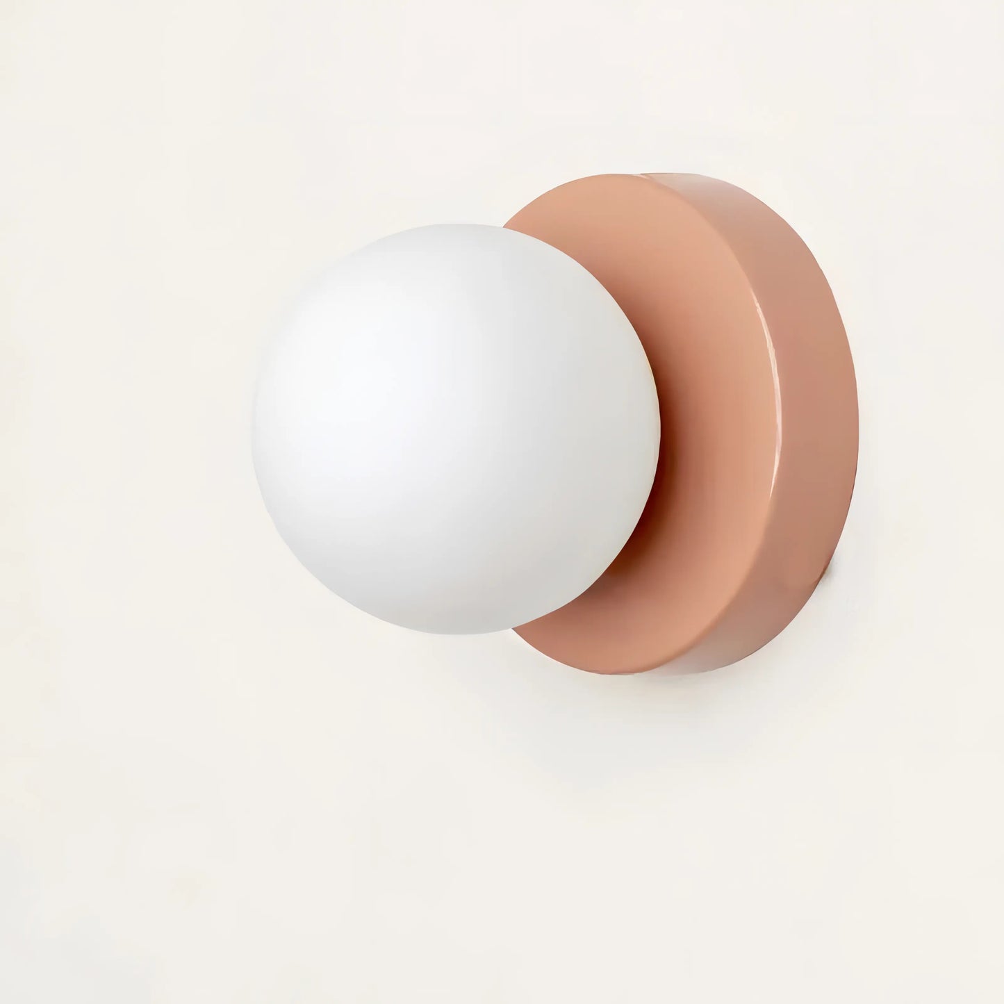 Minimalistisk Vägglampa med Glaskupa Skandinavisk
