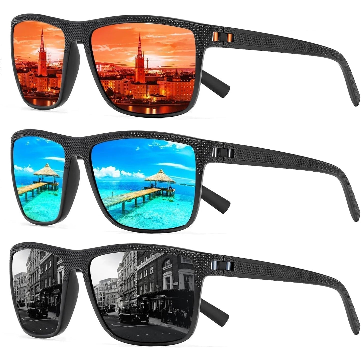 Polariserade solglasögon 3-pack – Solvion