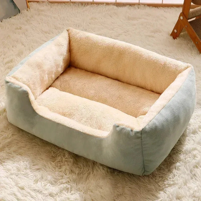 Mjuk Hund- och Kattbädd med Höga Kanter