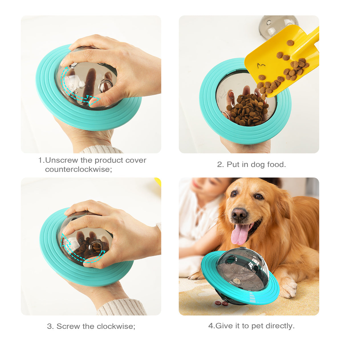 Aktiveringsleksak för Hund – Slow Feeder och Matdispenser