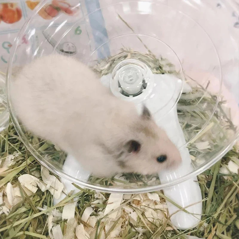 Tyst löptallrik för hamster och smådjur