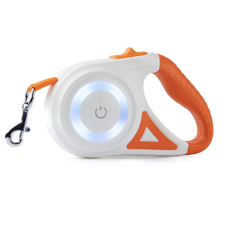 Automatisk LED-Hundkoppel med Ficklampa 5 m