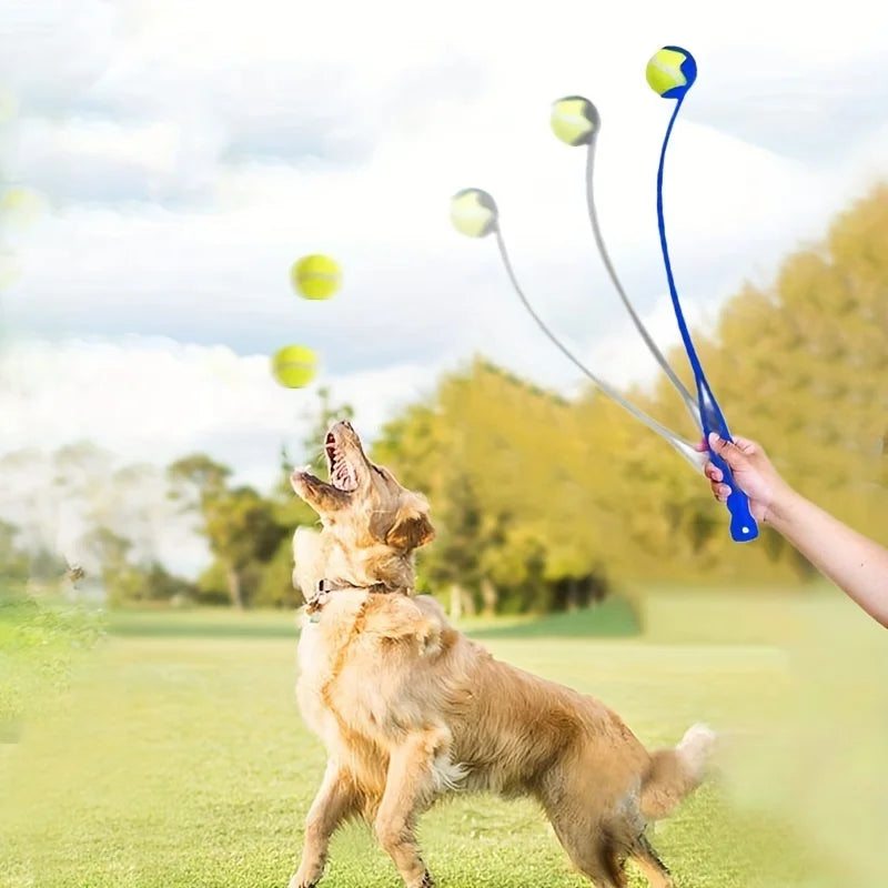 Bollkastare för Hund – Tennisbollskastare för Lek och Apportering