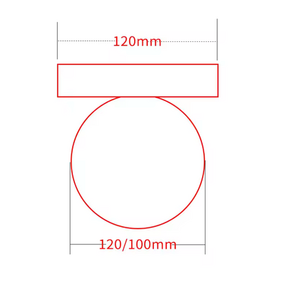 Minimalistisk Vägglampa med Glaskupa Skandinavisk