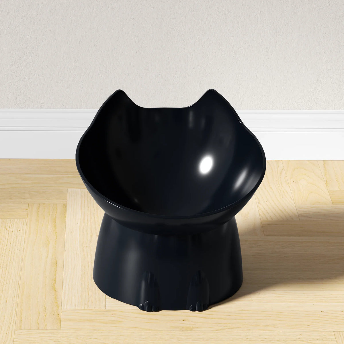 Höjd Kattmatskål med Lutande Design
