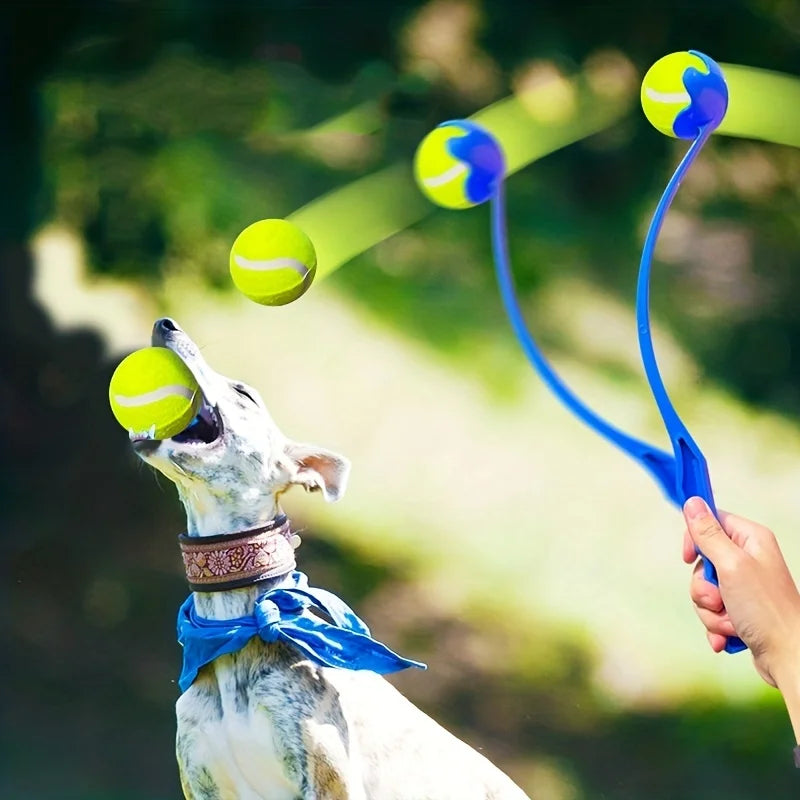 Bollkastare för Hund – Tennisbollskastare för Lek och Apportering