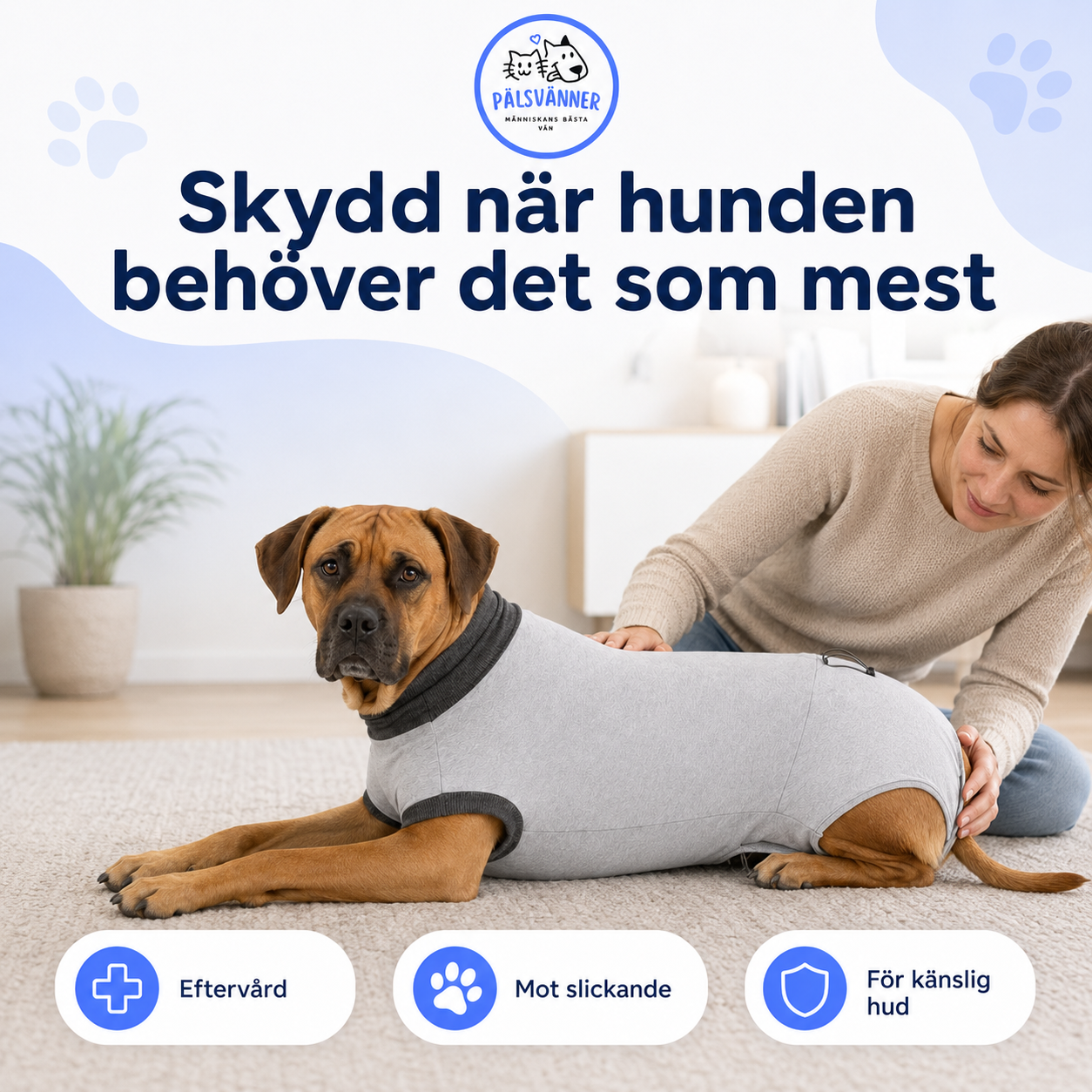 Skyddande Body för hund – efter operation