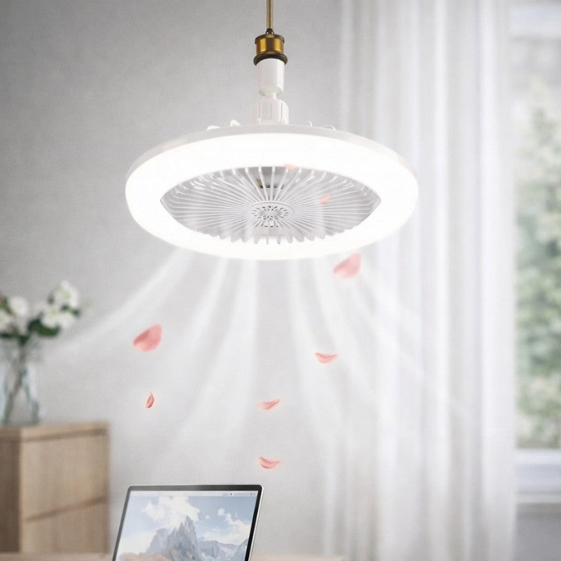 Takfläkt med led lampa och E27 sockel