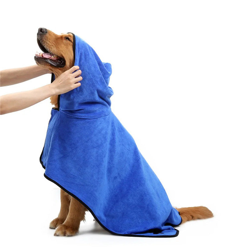 Torkhandduk huva för hund – superabsorberande mikrofiber
