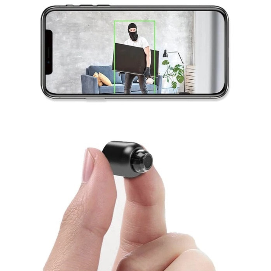 2-pack mini WiFi-säkerhetskameror - Trådlös HD-nattseende för barn- och husdjursövervakning