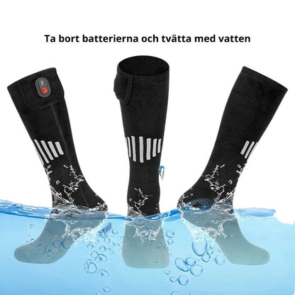 Värmestrumpor med batteri för kyla & outdoor