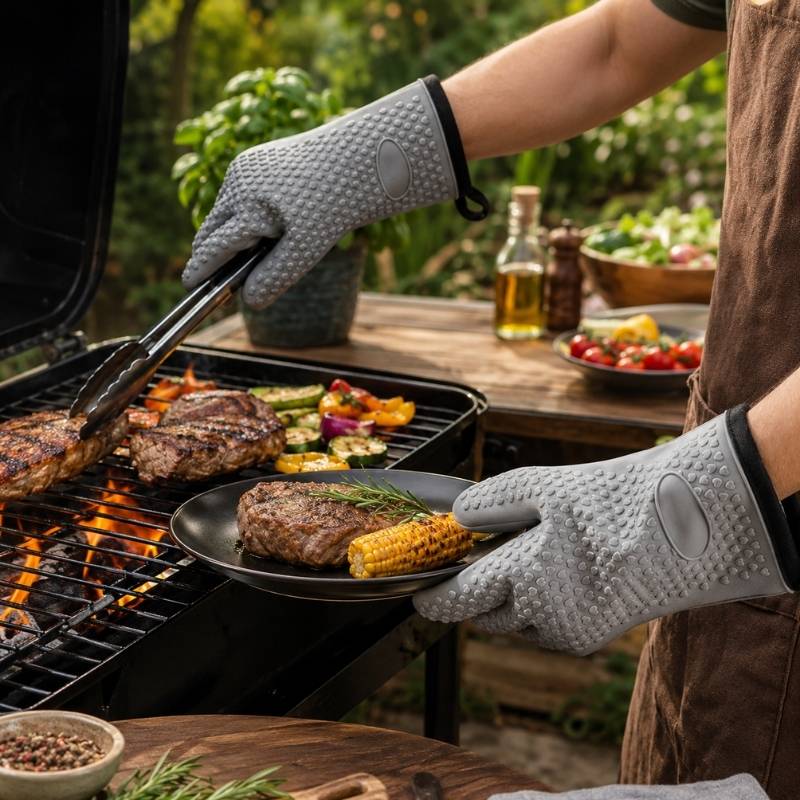 Silikonhandske Värmetålig Grill- & Ugnshandske