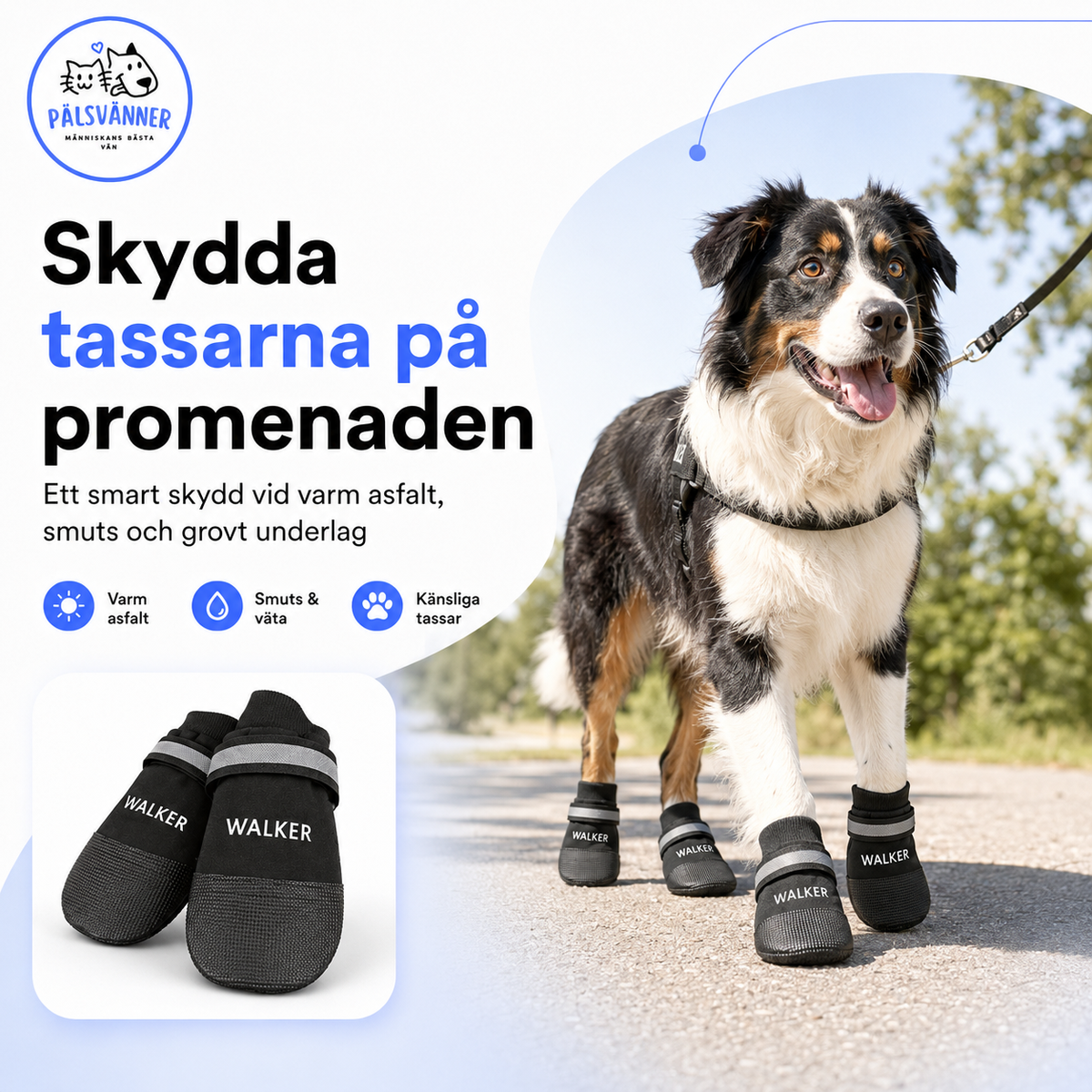 Walker Professional Hundsko - 2-pack
