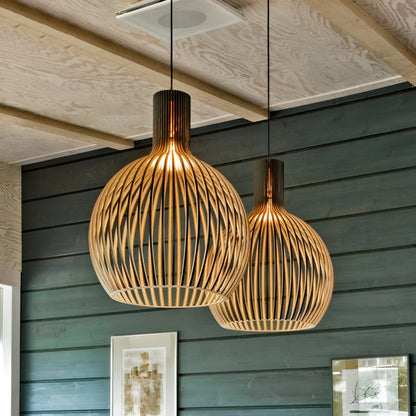 Woodie Taklampa – Vintage Taklampa i Trä med Rustik Design för Vardagsrum