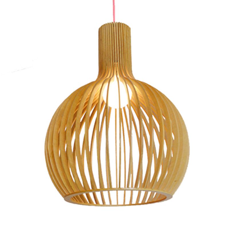 Woodie Taklampa – Vintage Taklampa i Trä med Rustik Design för Vardagsrum