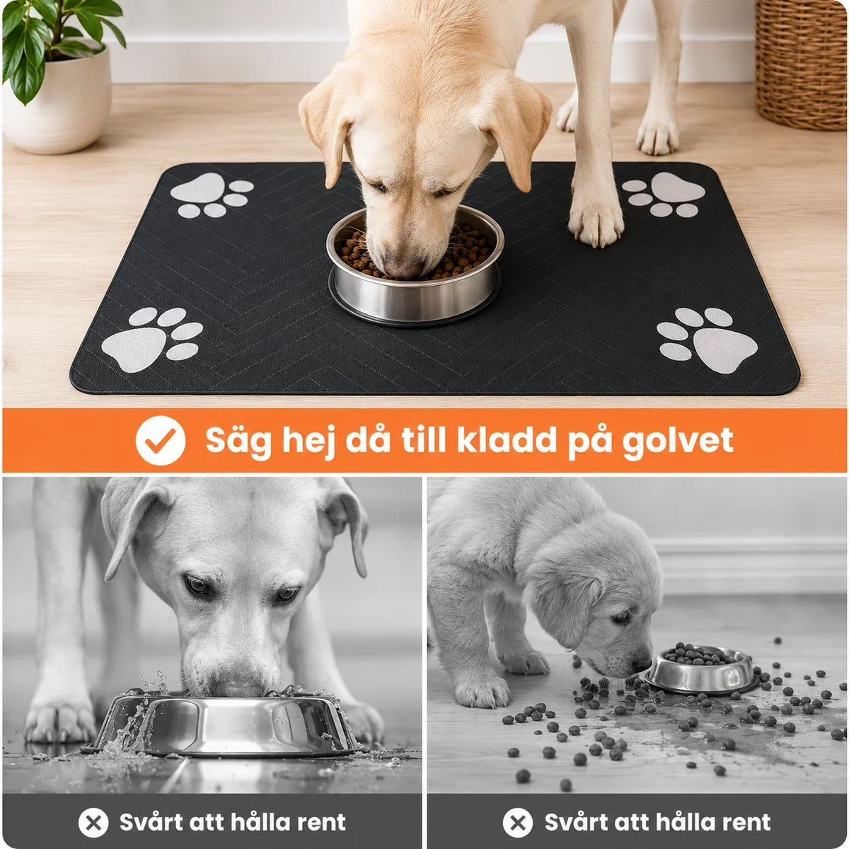 Absorberande Matunderlägg för Katt & Hund