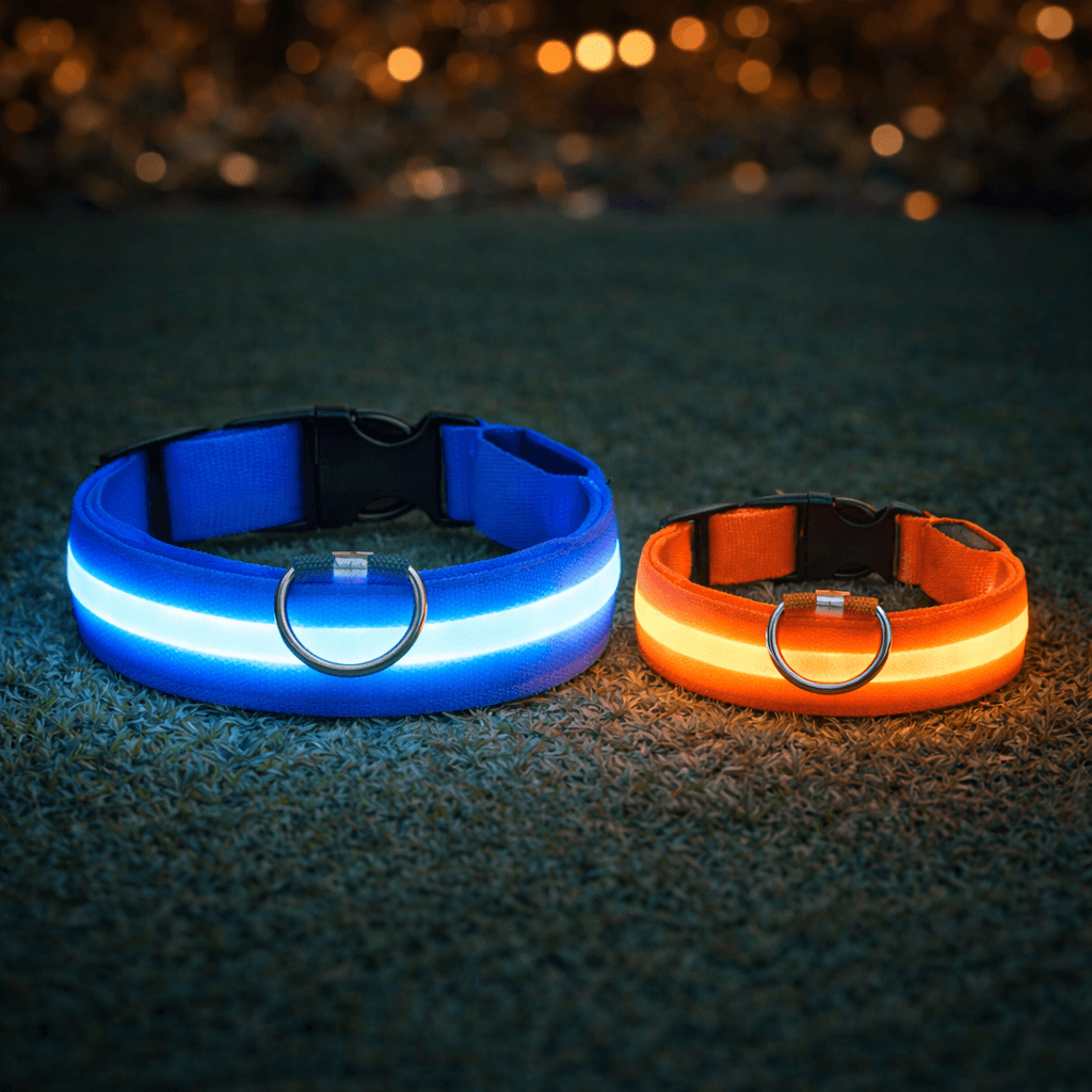 Laddningsbart LED Halsband för Hund
