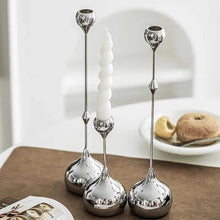Silverljusstakar i Metall 3-Pack