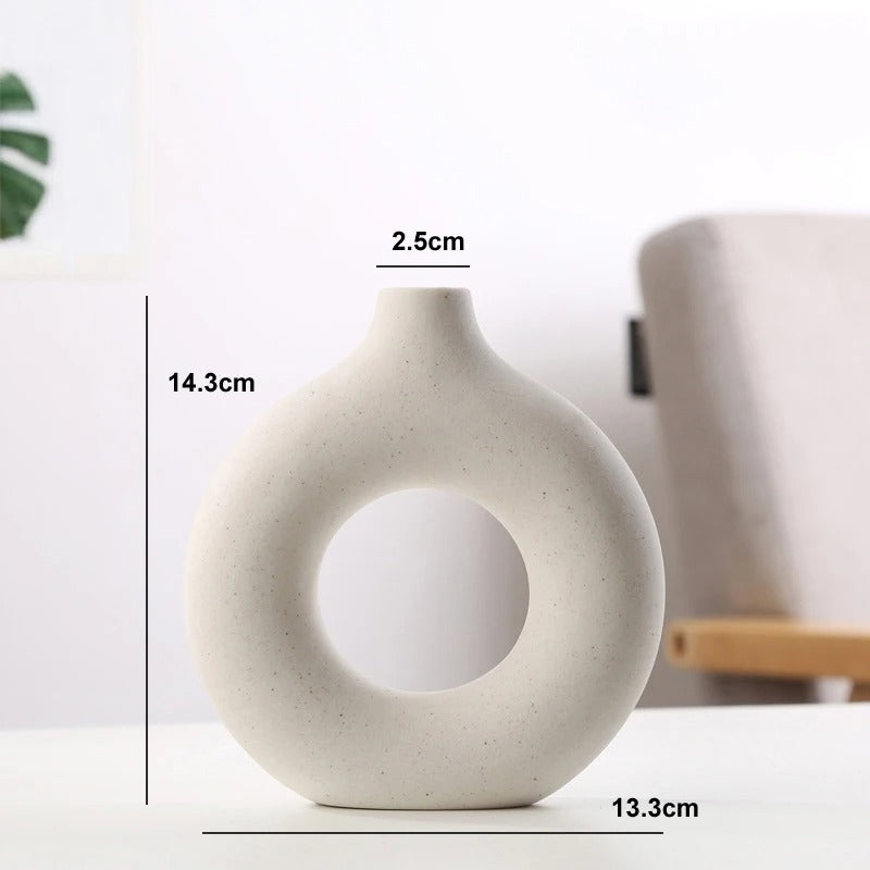 Nordisk Donut Vas i Keramik