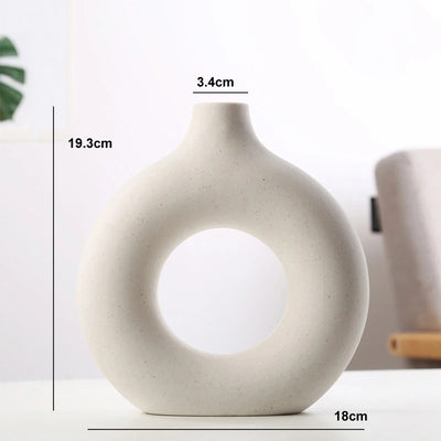Nordisk Donut Vas i Keramik