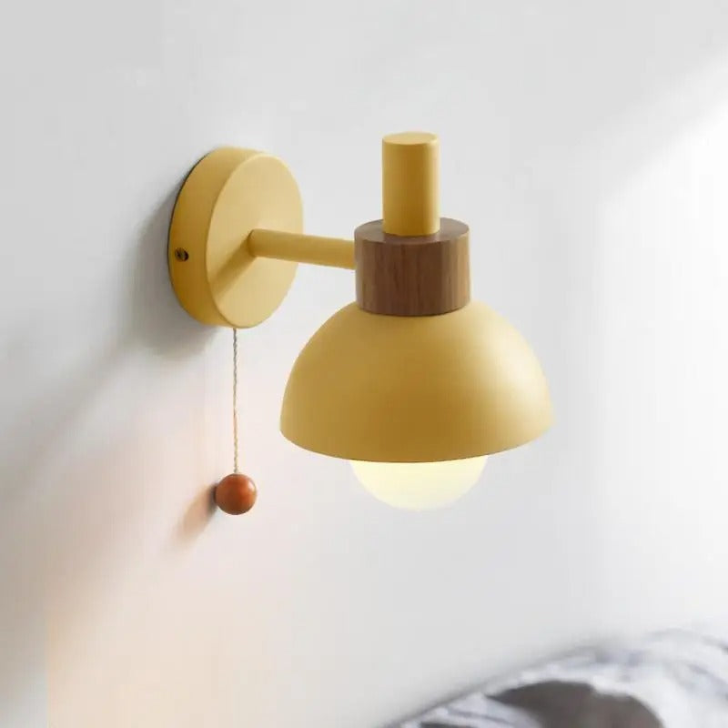 Nordisk Vägglampa Glasglob – Snygg LED Väggbelysning för Vardagsrum & Sovrum