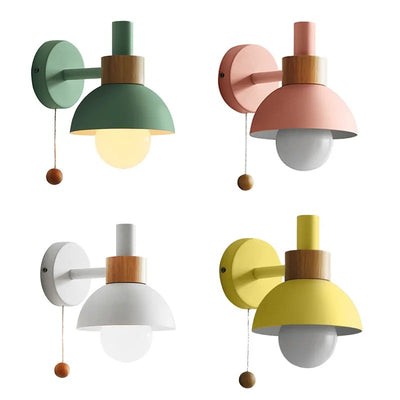 Nordisk Vägglampa Glasglob – Snygg LED Väggbelysning för Vardagsrum & Sovrum