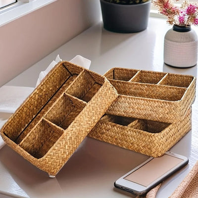 Rattan Förvaringskorg – Handgjord Organizer