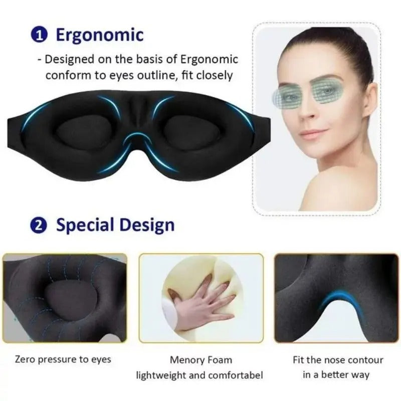 Justerbar 3D Blackout Sovmask