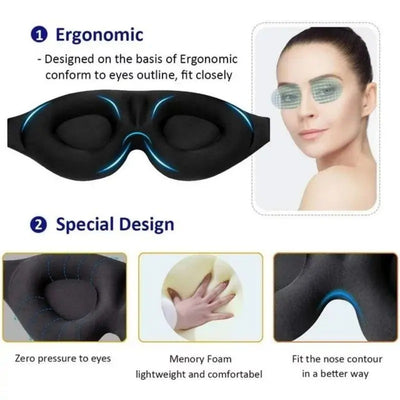 Justerbar 3D Blackout Sovmask