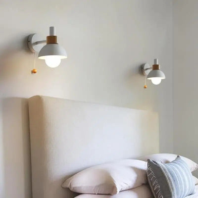 Nordisk Vägglampa Glasglob – Snygg LED Väggbelysning för Vardagsrum & Sovrum