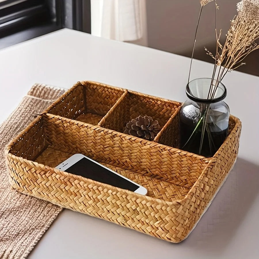 Rattan Förvaringskorg – Handgjord Organizer
