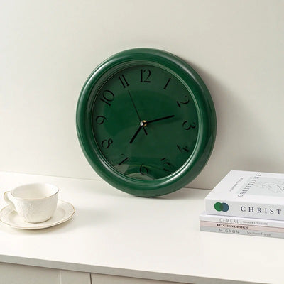 Vintage Tyst Väggklocka Ø30 cm – Klassisk Retrodesign
