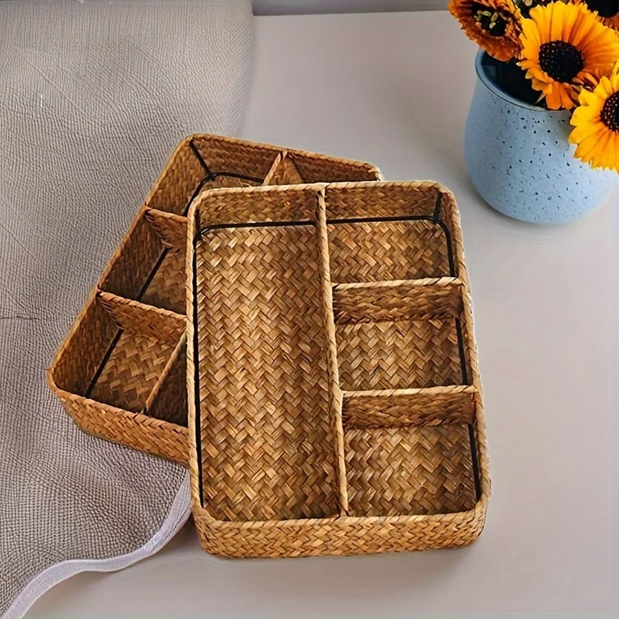 Rattan Förvaringskorg – Handgjord Organizer