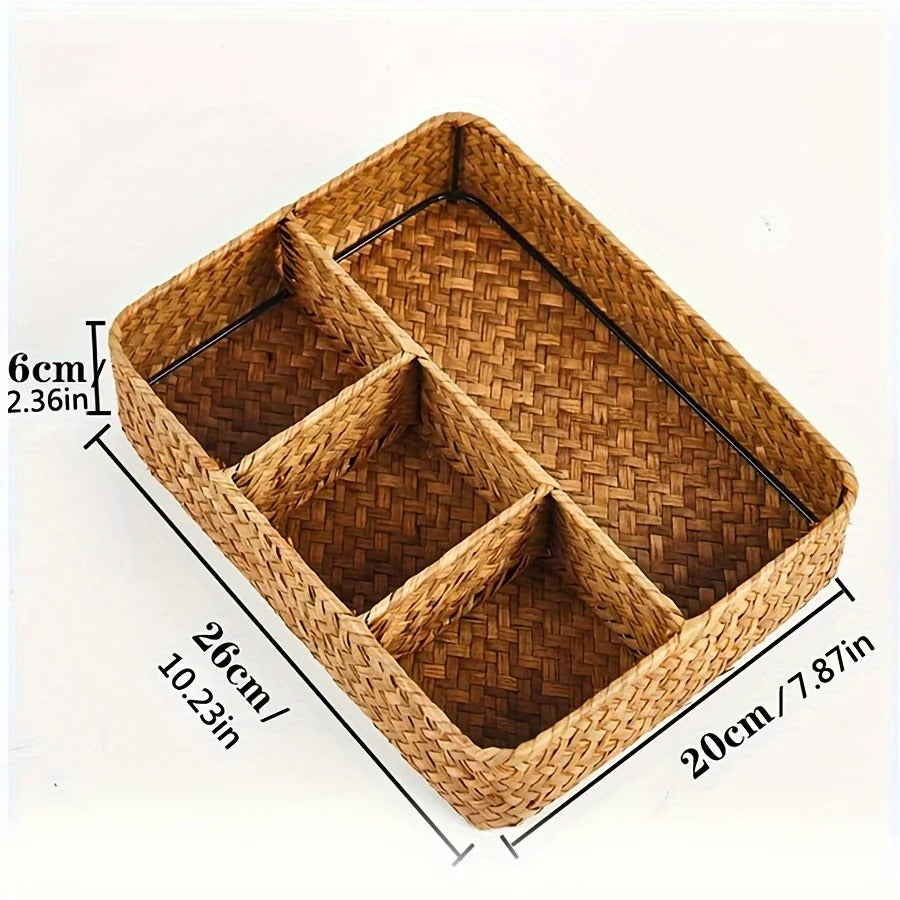 Rattan Förvaringskorg – Handgjord Organizer