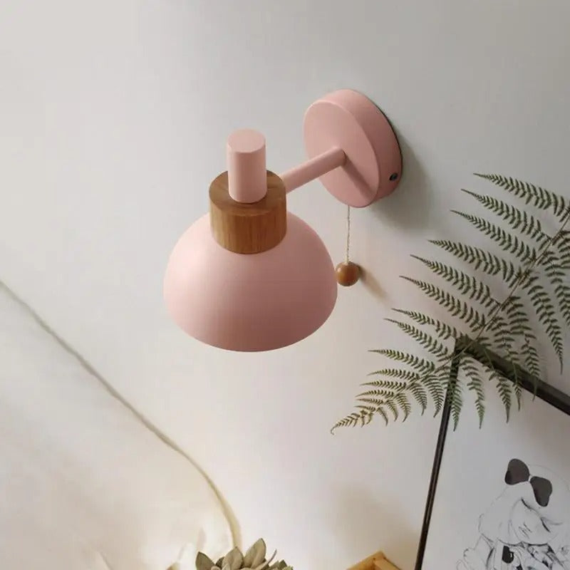 Nordisk Vägglampa Glasglob – Snygg LED Väggbelysning för Vardagsrum & Sovrum