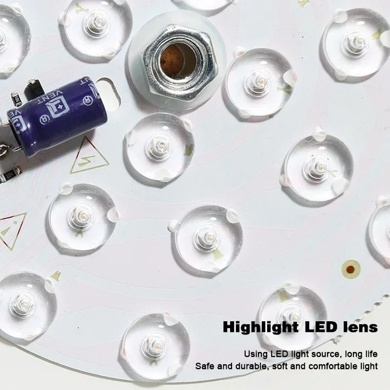 Modern Industriell LED Taklampa – Metall & Akryl