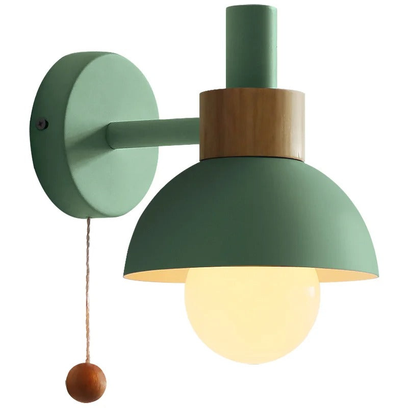 Nordisk Vägglampa Glasglob – Snygg LED Väggbelysning för Vardagsrum & Sovrum