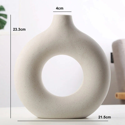 Nordisk Donut Vas i Keramik