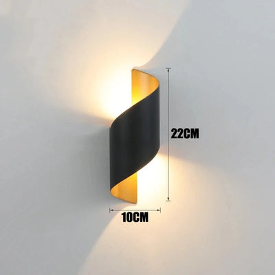 Nordic LED Vägglampa IP65 – Vattentät Utomhus Väggbelysning i Modern Design