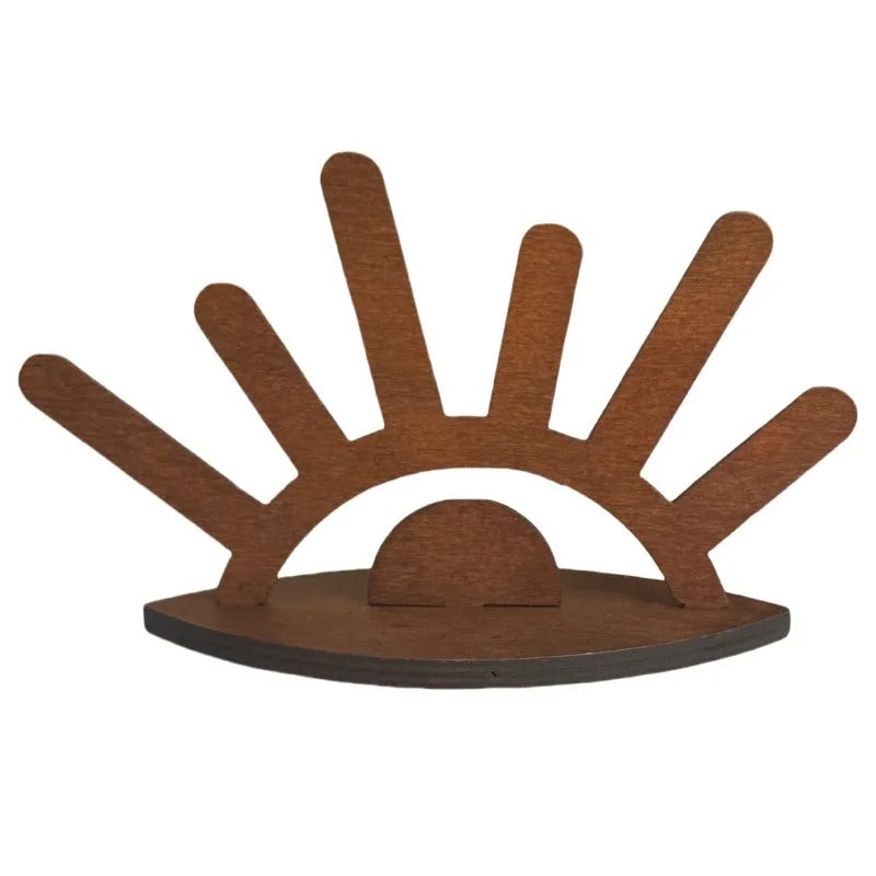 Smyckesställ i Trä – Sunburst Design