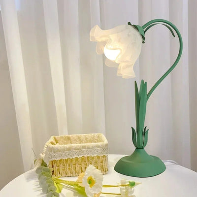 Fransk Blomster Bordslampa LED