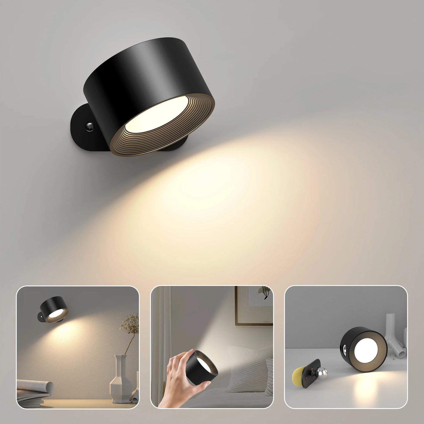 LumaFlex - sladdlös, uppladdningsbar och fjärrstyrd vägglampa i skandinavisk design