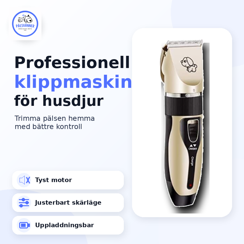 Professionell Klippmaskin för Husdjur