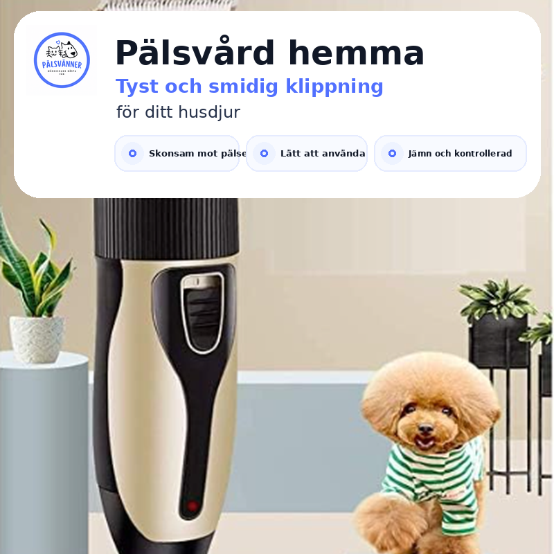 Professionell Klippmaskin för Husdjur
