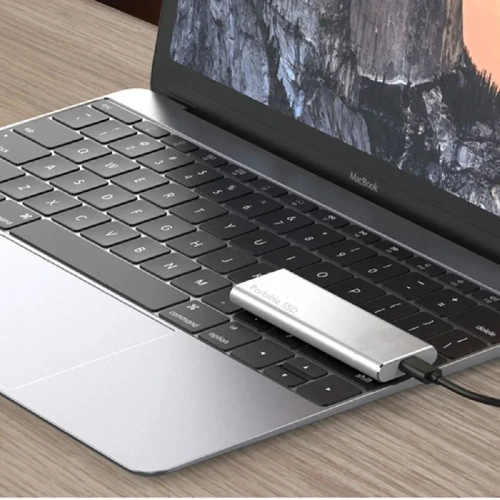 4 TB Extern Hårddisk - Ultra Tunn USB-C Lagring