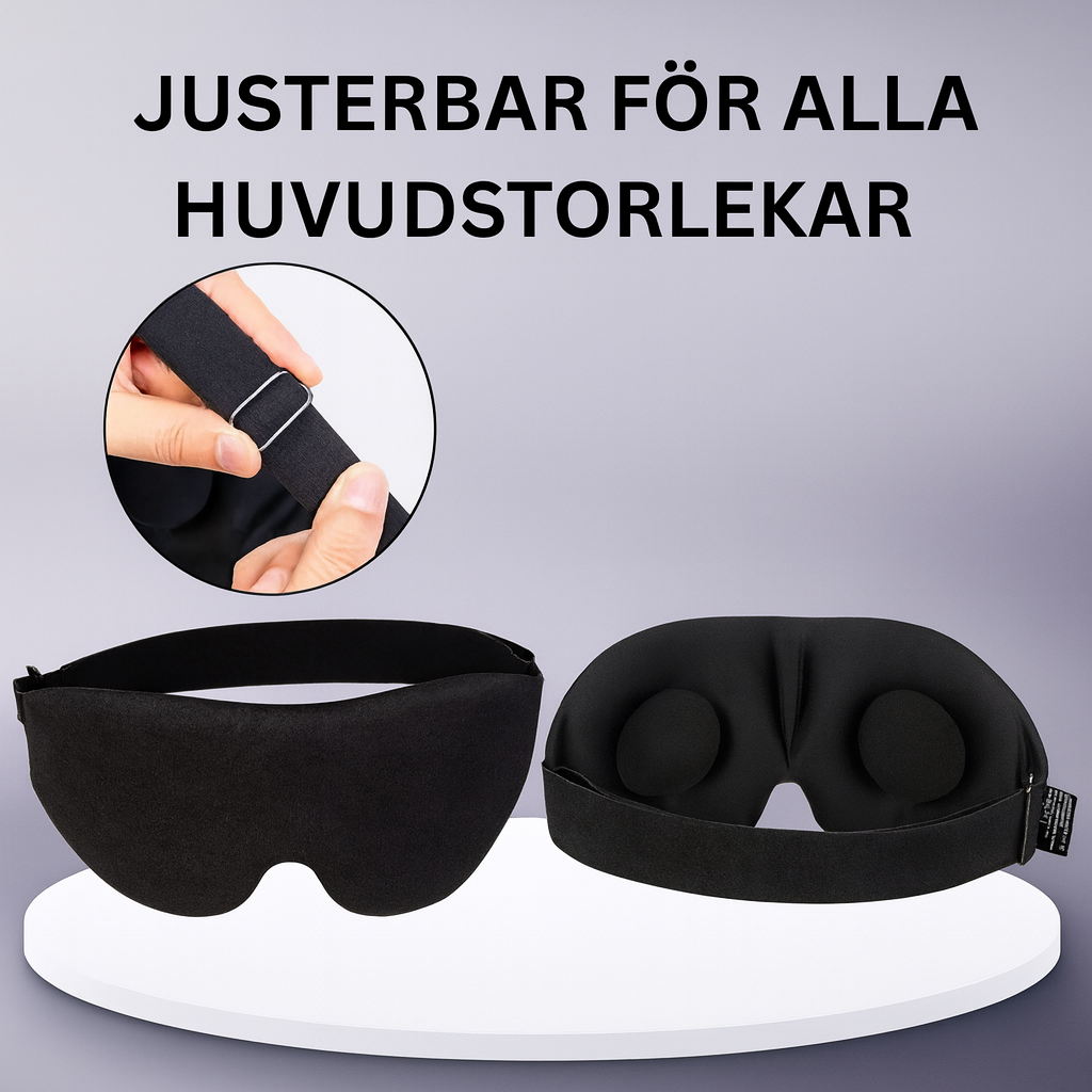 Justerbar 3D Blackout Sovmask